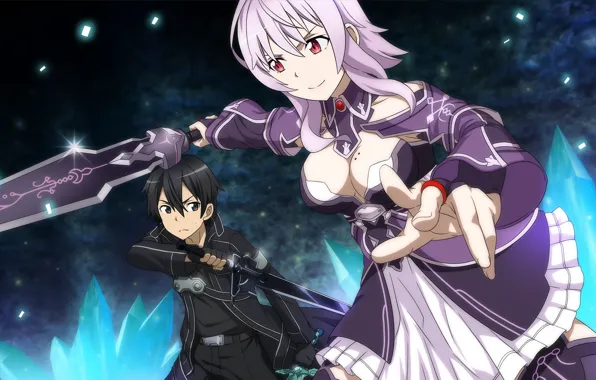 Sword, anime, ken, blade, japanese, Sword Art Online, Kirito, Kirigaya Kazuto