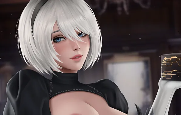 Download wallpaper girl, nier, nier automata, section games in ...