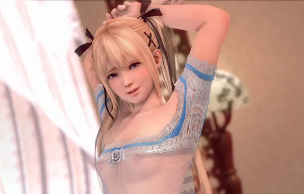 Girl, sexy, cleavage, long hair, nipples, boobs, anime, beautiful