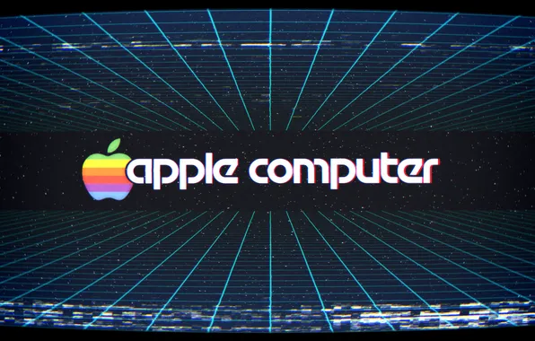 Picture computer, digital art, technology, Apple Computer, retro computers