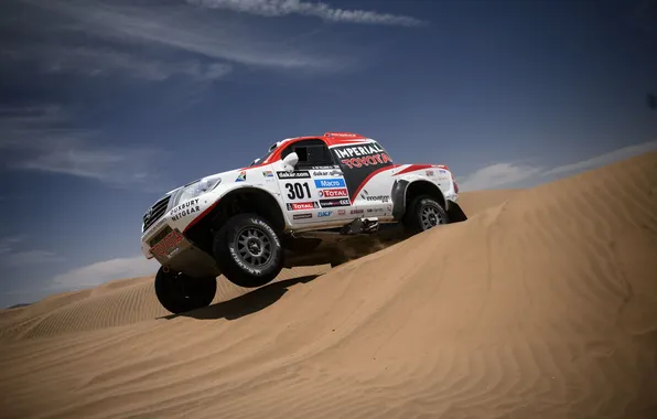 Wheel, Toyota, Hilux, Rally, Dakar, SUV, The competition, The front