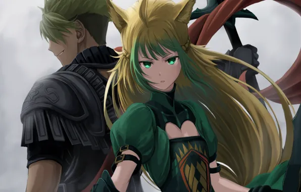 Girl, guy, two, Lancer, Fate - Apocrypha, Fate Apocrypha