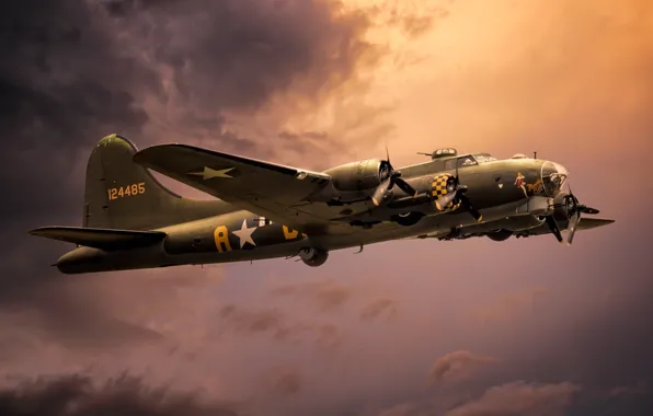 Picture weapons, the plane, Boeing B-17G