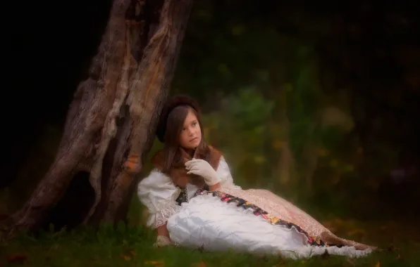 Forest, trees, girl, danielle balance