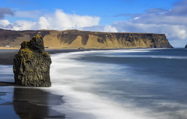 Picture sea, coast, Iceland, Iceland, Cape Dyrholaey
