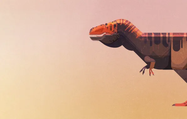 Picture style, dinosaur, minimalism, art, style, art, Minimalism, The Jurassic period