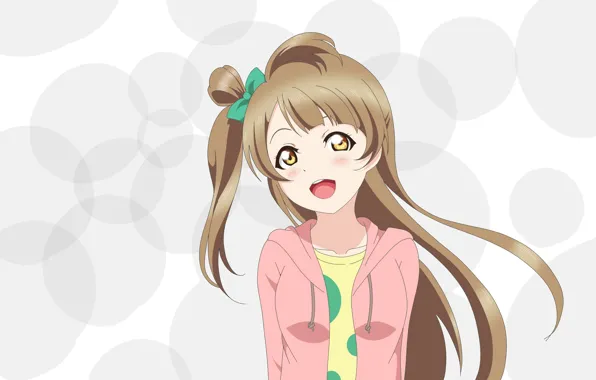 Circles, smile, background, girl, Love Live School Idol Project, Living love
