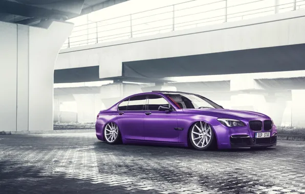 BMW, German, Car, Purple, Color, 7 Series, Vossen, Low