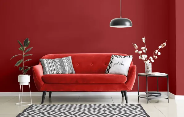 Design, style, plant, interior, chandelier, sofa, living room, color combination