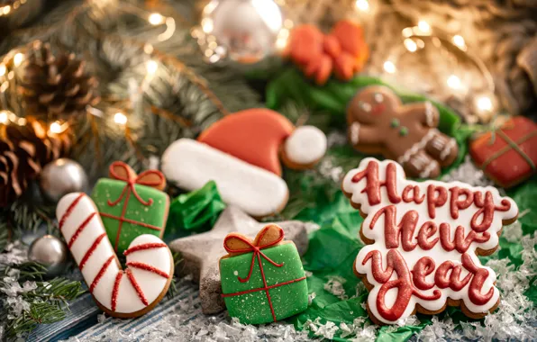 Cookies, Christmas, New year