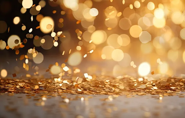 Light, glare, background, gold, Shine, texture, sequins, Christmas