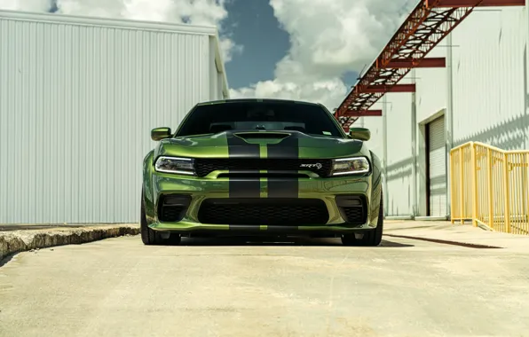 Green, dodge, charger, hellcat