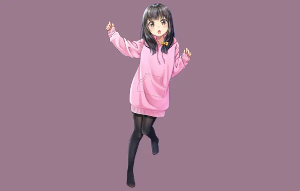 Background, anime, girl, jacket, kalgotki, tunic