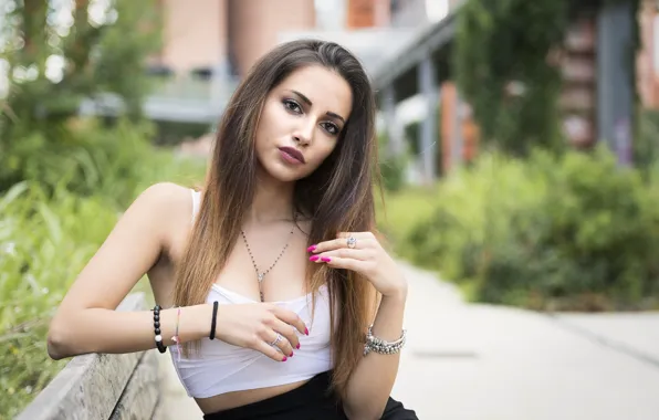 Summer, look, face, model, hair, beauty, Carlotta