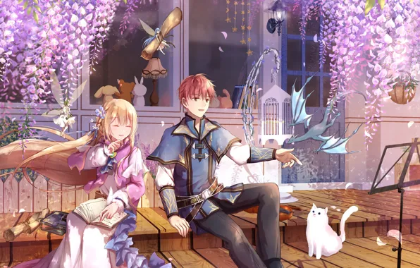 Cat, dragon, fairy, girl, guy