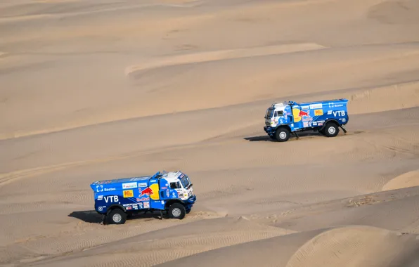 Sand, Truck, Race, Master, Russia, Kamaz, Rally, Dakar