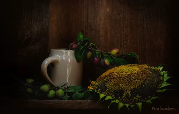 Summer, flowers, berry, still life