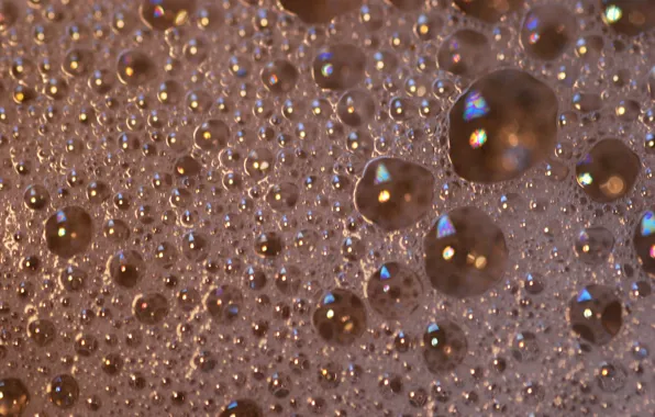 Picture surface, reflection, bubbles, Shine
