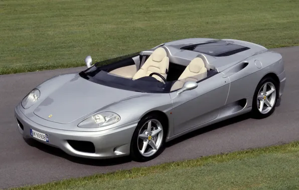 Picture Ferrari, silver, 360, Barchetta, Barchetta, Ferrari 360