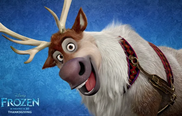 Cartoon, deer, Frozen, Disney, Sven, Sven, Cold heart
