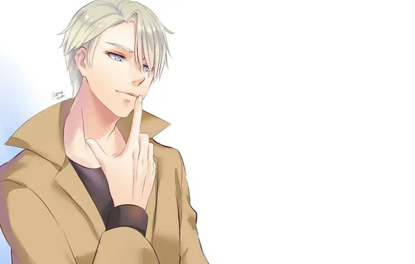 Anime, art, guy, Yuri on Ice, Yuri on the ice, Viktor Nikiforov