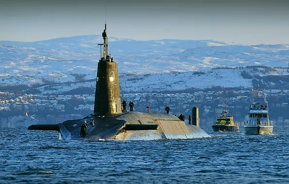 Boat, England, underwater, atomic, HMS Vanguard