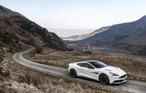 Aston Martin, Aston Martin, UK-spec, Vanquish, vankvish, 2014, Carbon White