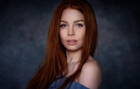 Look, girl, background, portrait, makeup, hairstyle, brown hair, beauty
