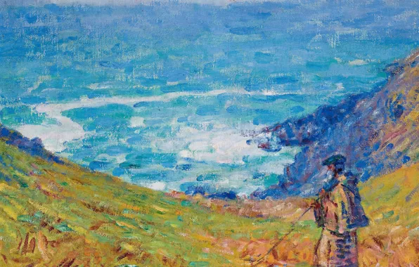 Picture landscape, picture, John Peter Russell, John Peter Russell, The cliffs in the Falaise