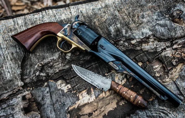 Wallpaper weapons, knife, trunk, revolver for mobile and desktop ...