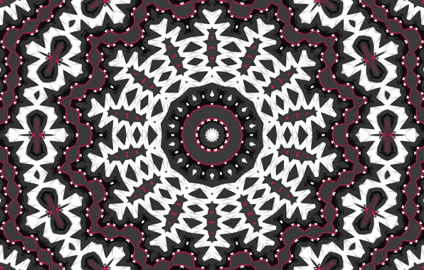 Flower, pattern, round, snowflake, kaleidoscope