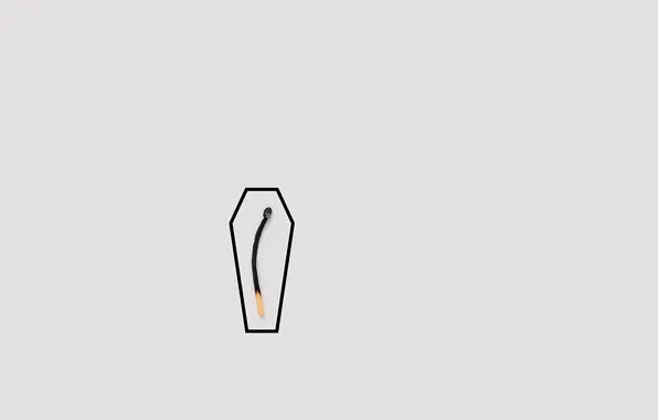 Background, match, the coffin