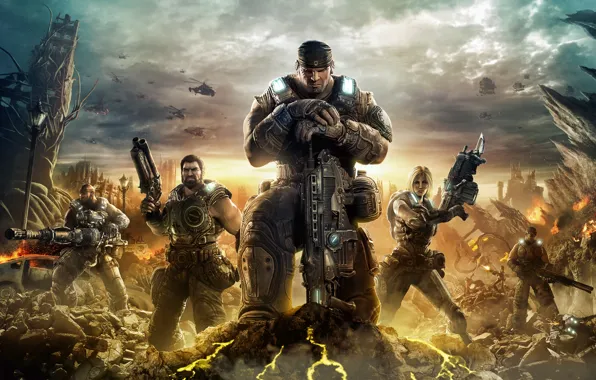 Picture Soldiers, Warriors, Gears of War 3, Fighters