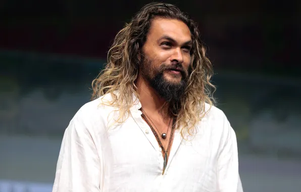 Portrait, shirt, beard, actor, Jason Momoa, Jason Momoa