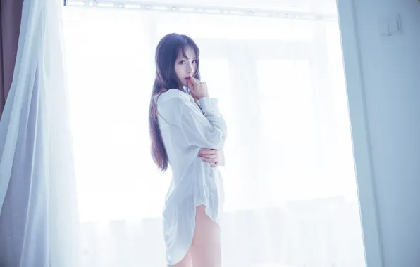 Girl, Asian, Shirt