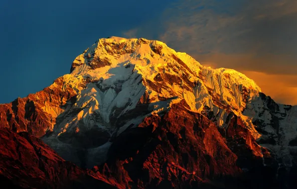 Picture Nepal, MOUNTAIN, Annapurna Massif Himalayas, 4K ULTRA-HD (2160P)