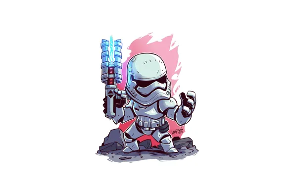 Star Wars, pose, Stormtrooper, Derek Laufman