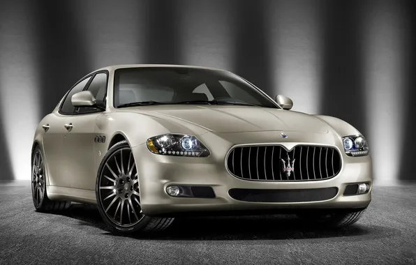 Lights, Maserati, emblem, quattroporte