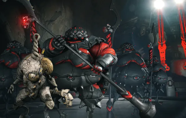 The game, art, monsters, creatures, Warframe