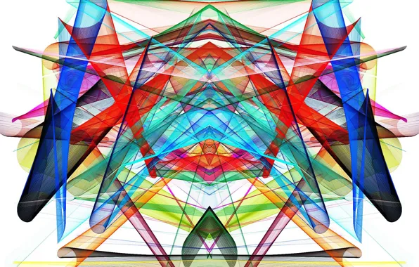 Line, colored, crossing