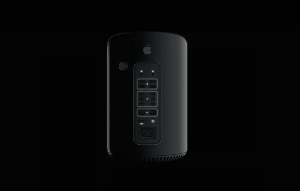 Computer, white, black, dark, apple, Apple, backlight, dark