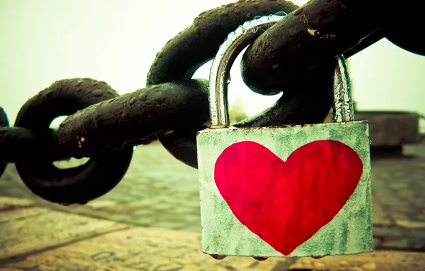 Love, castle, feelings, chain