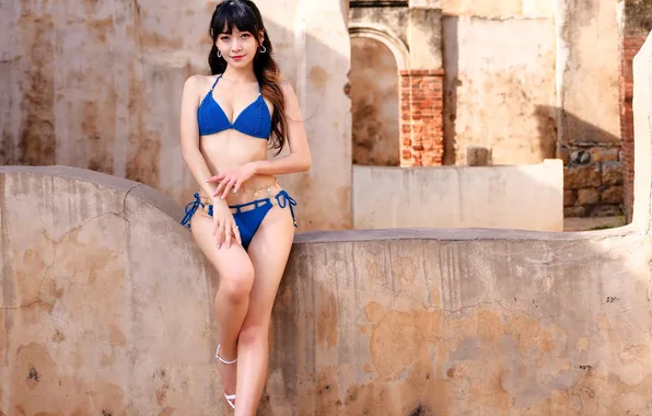Swimsuit, brunette, Asian, cutie, asian, great figure, cutie, asian girls