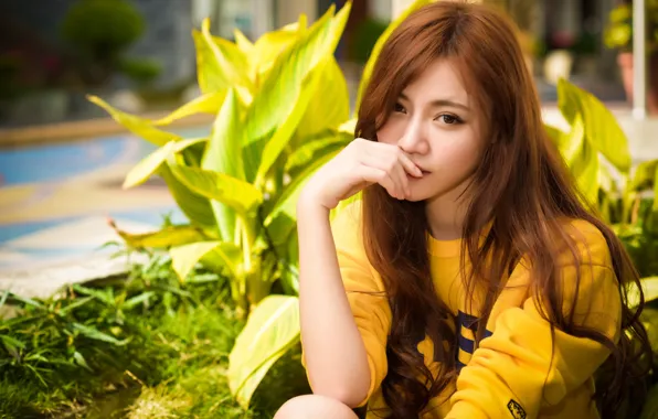 Look, hair, Asian, cutie