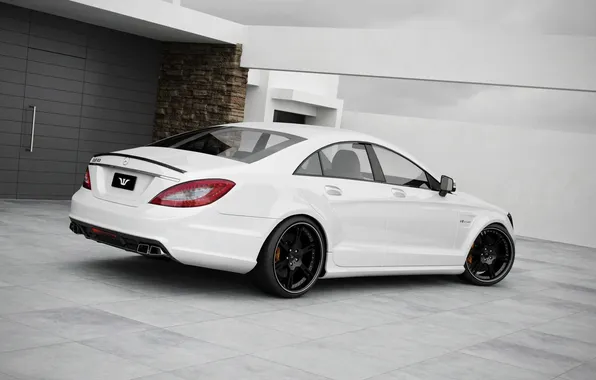 Picture back, mercedes, Mercedes, AMG, tuning, cls63