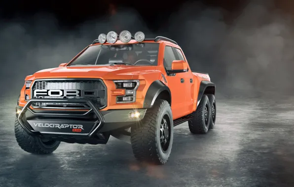 Car, wallpaper, ford, truck, mist, strong, sturdy, bold lines