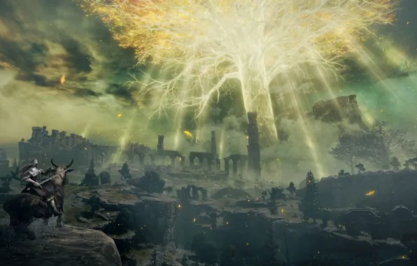 The game, Warrior, Environment, Tree, Elden Ring