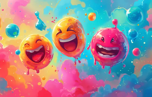 Picture balls, mood, celebration, joy