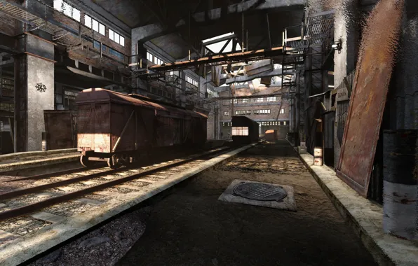 Cars, hangar, depot, Dump, S.T.A.L.K.E.R. Anomaly