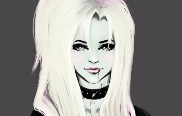 Girl, smile, grey background, Mogami, Skip Beat, Kyoko